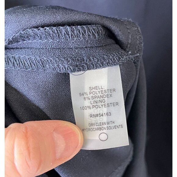 Tommy Hilfiger Navy Blue Sheath Dress White Trim Size 4 - Picture 11 of 13